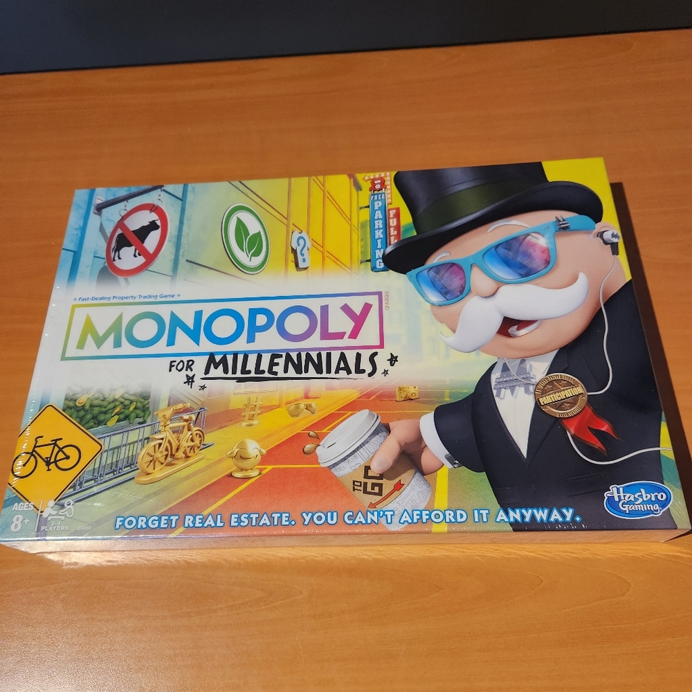 Factory Sealed MONOPOLY For MILLENNIALS